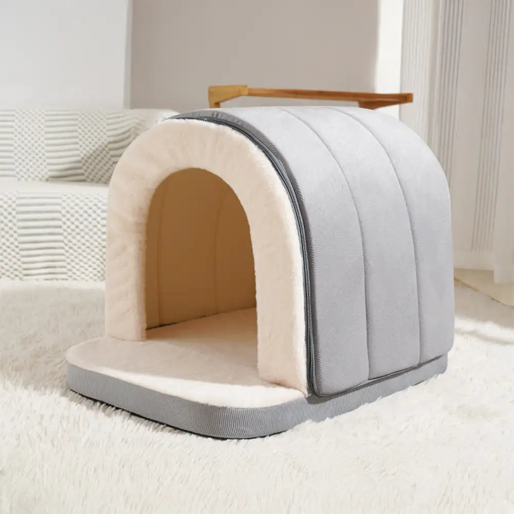 Cozy Plush Pet Bed - Dog and Cat Den