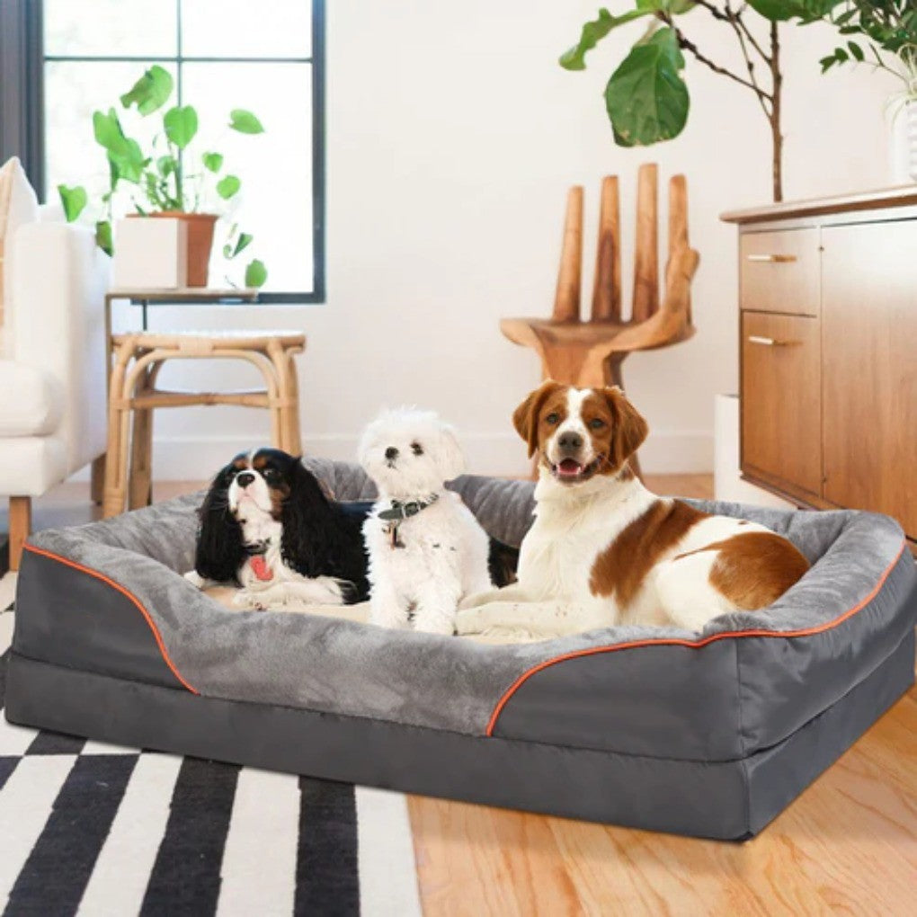 Large Plush Orthopedic Dog Mattress - Peties