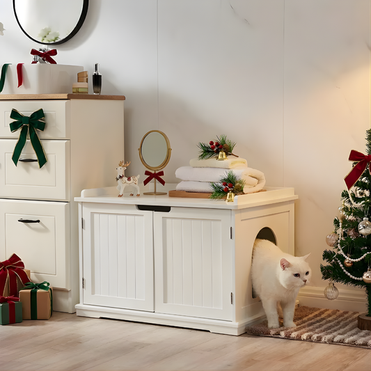 Hidden Cat Litter Box Cabinet - Peties