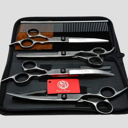 Premium Pet Grooming Scissor Kit - Peties