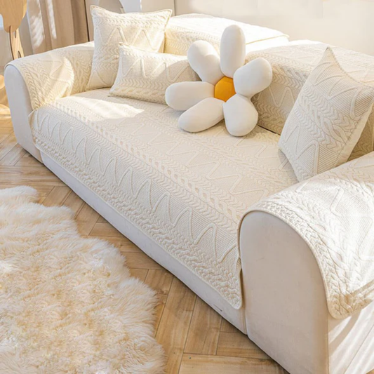 Faux Leather Sofa Slipcover - Peties