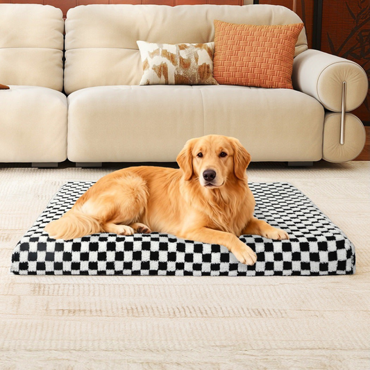 Comfortable Pet Bed Supportive Foam Square Mattress - Peties