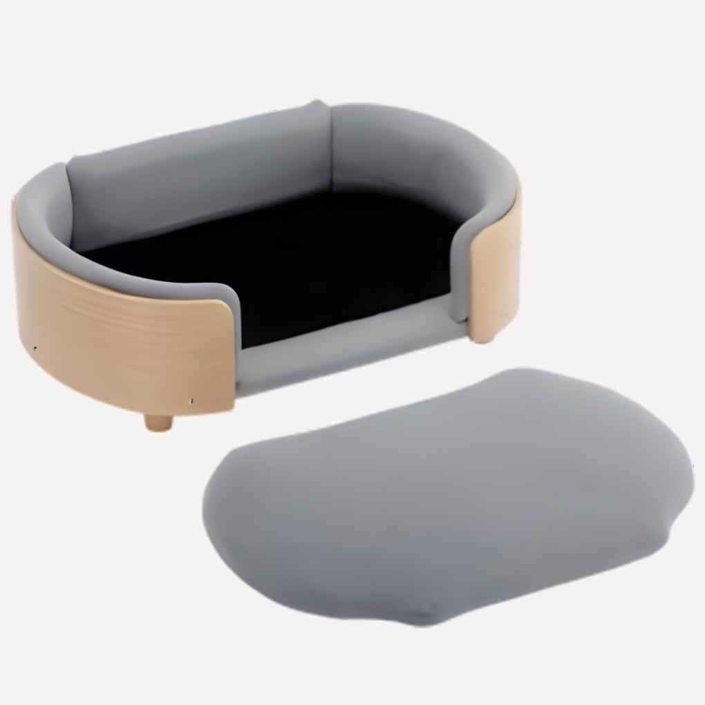 Comfortable Solid Wood Pet Couch Bed - Peties