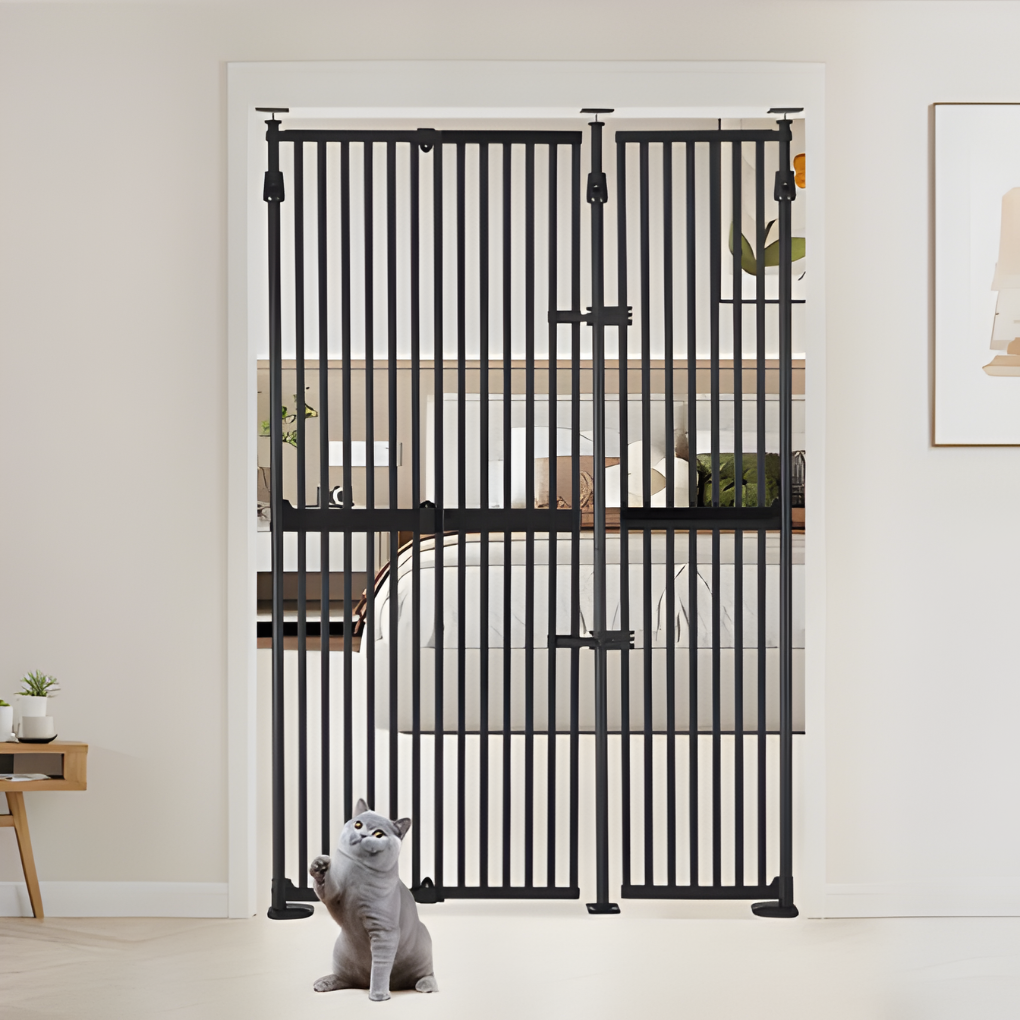 Tall Black Pet Safety Gate