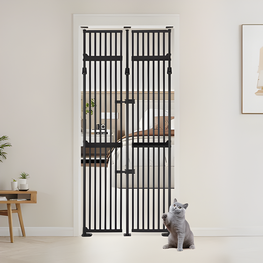 Tall Black Pet Safety Gate