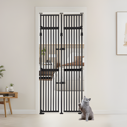 Tall Black Pet Safety Gate