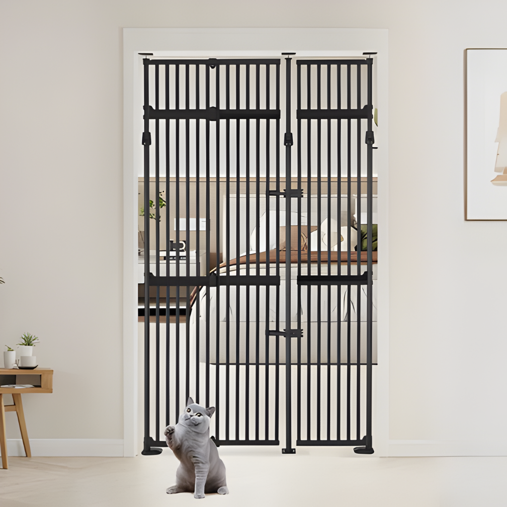 Tall Black Pet Safety Gate