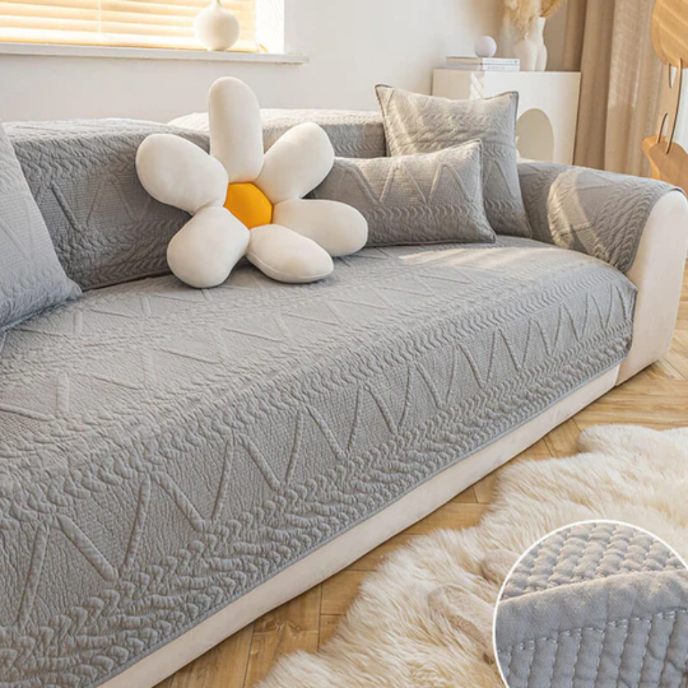 Faux Leather Sofa Slipcover