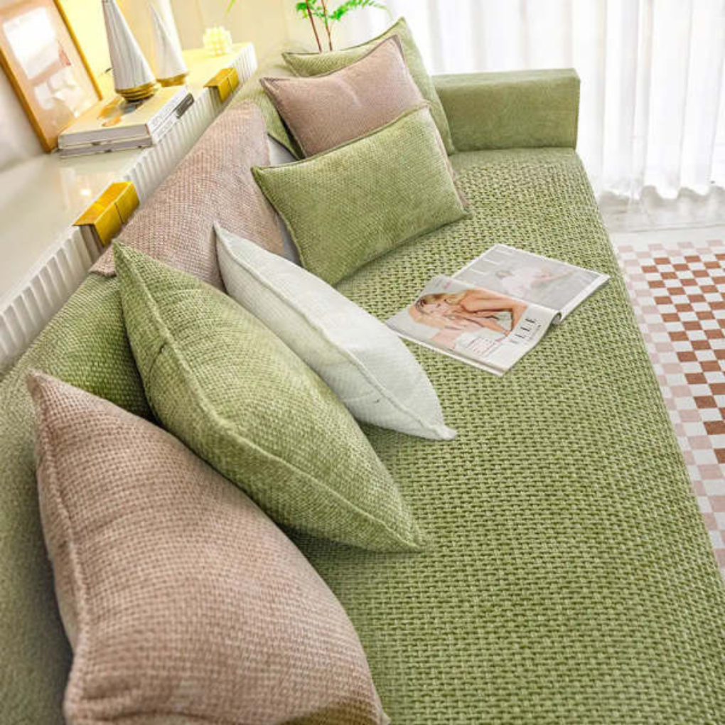 Plush Soft Fleece Non-Slip Couch Cover