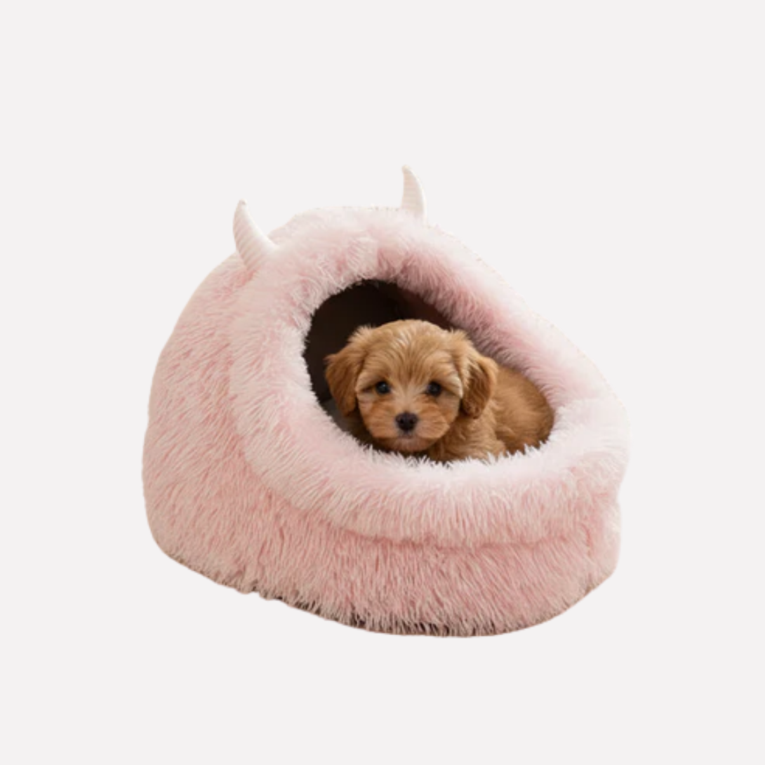 Comfy Plush Dog Bed – Soft Pet Bed for Dogs - Peties