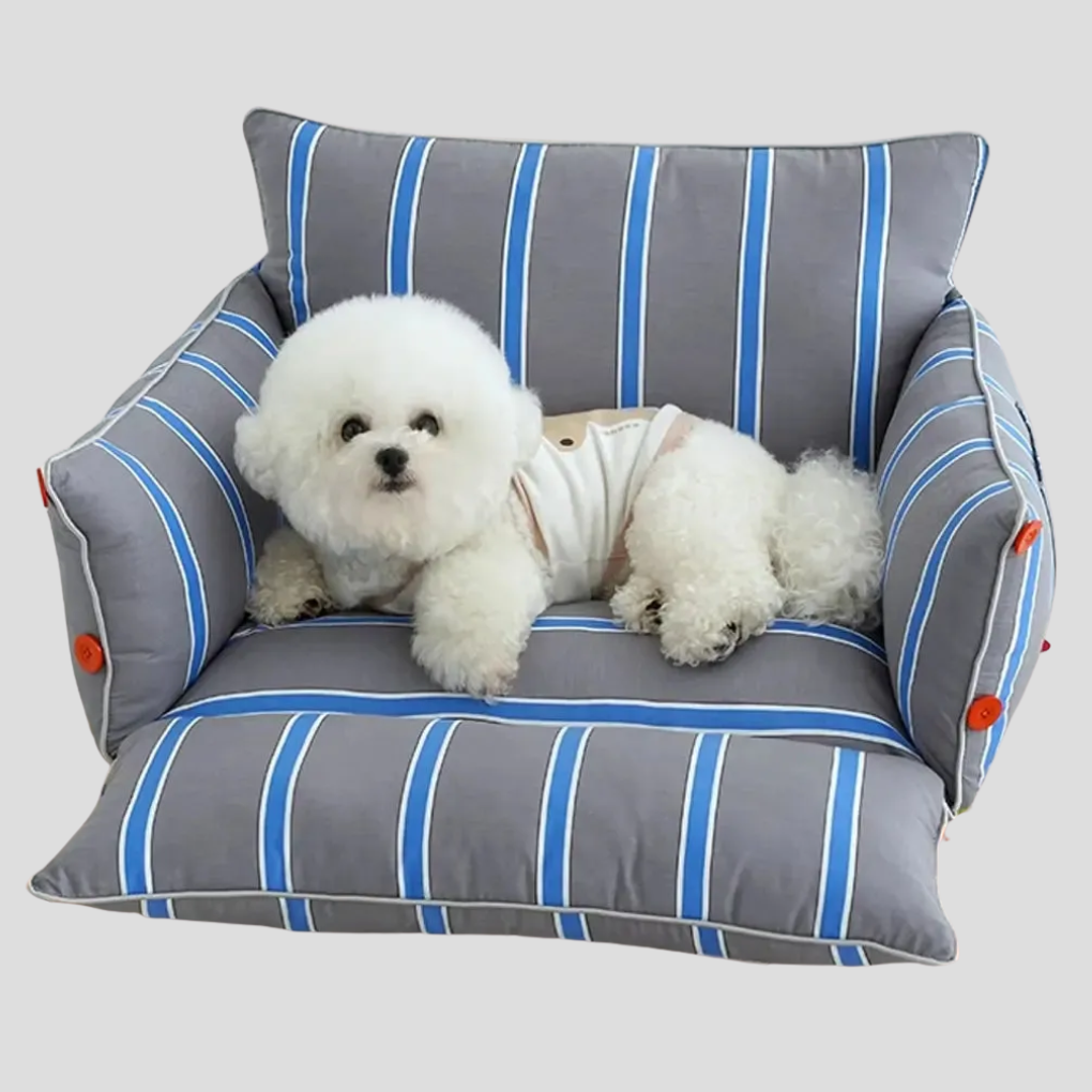 Plush Dog Bed - Elevated Orthopedic Pet Couch