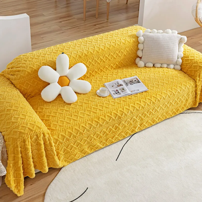 Soft Plush Couch Cover Furniture Blanket Protector