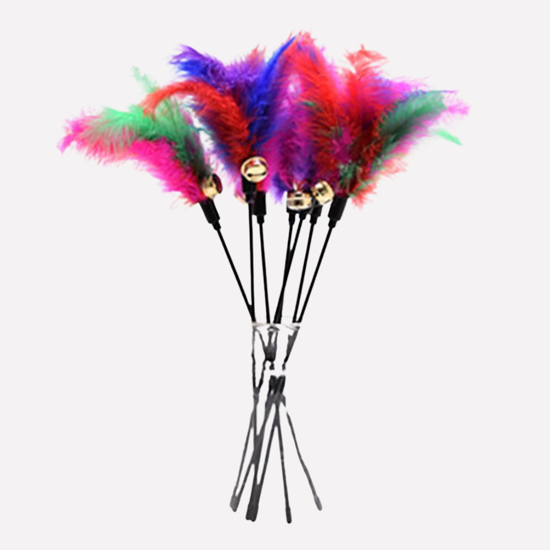 Playful Cat Interactive Toy Wand - Peties