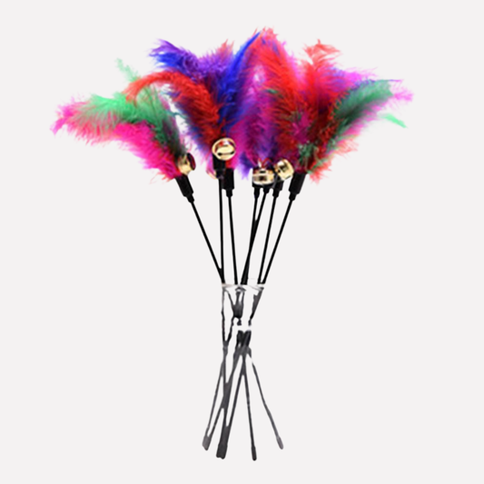 Playful Cat Interactive Toy Wand - Peties