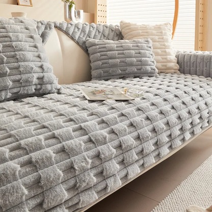 Soft Patterned Couch Slipcover