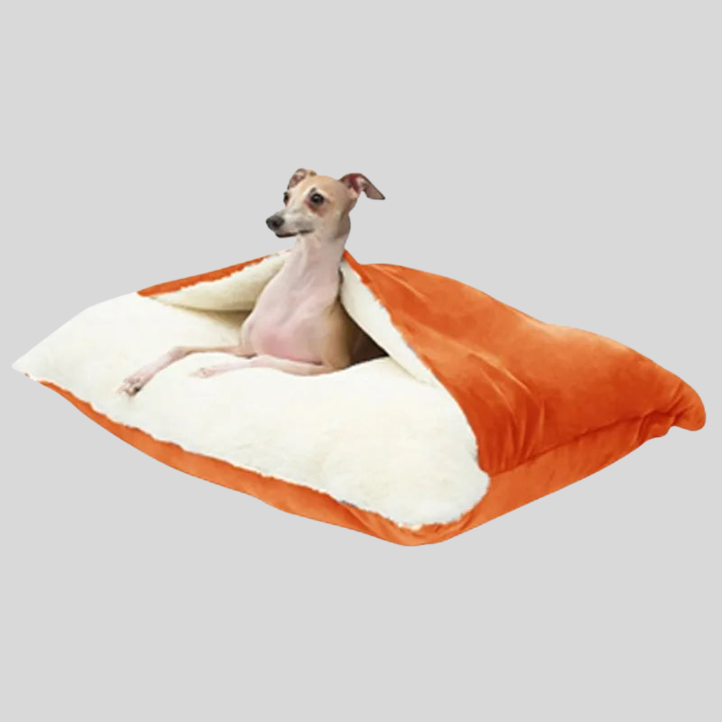 Plush Dog Bedding – Soft Pet Sleeping Bag