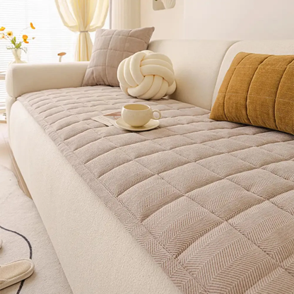 Plush Tweed Couch Slipcover