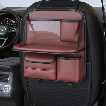 Collapsible Car Back Seat Storage Console Table