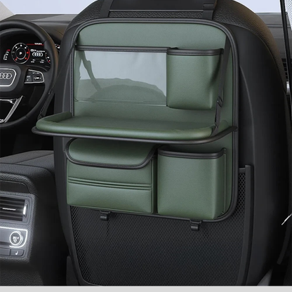 Collapsible Car Back Seat Storage Console Table