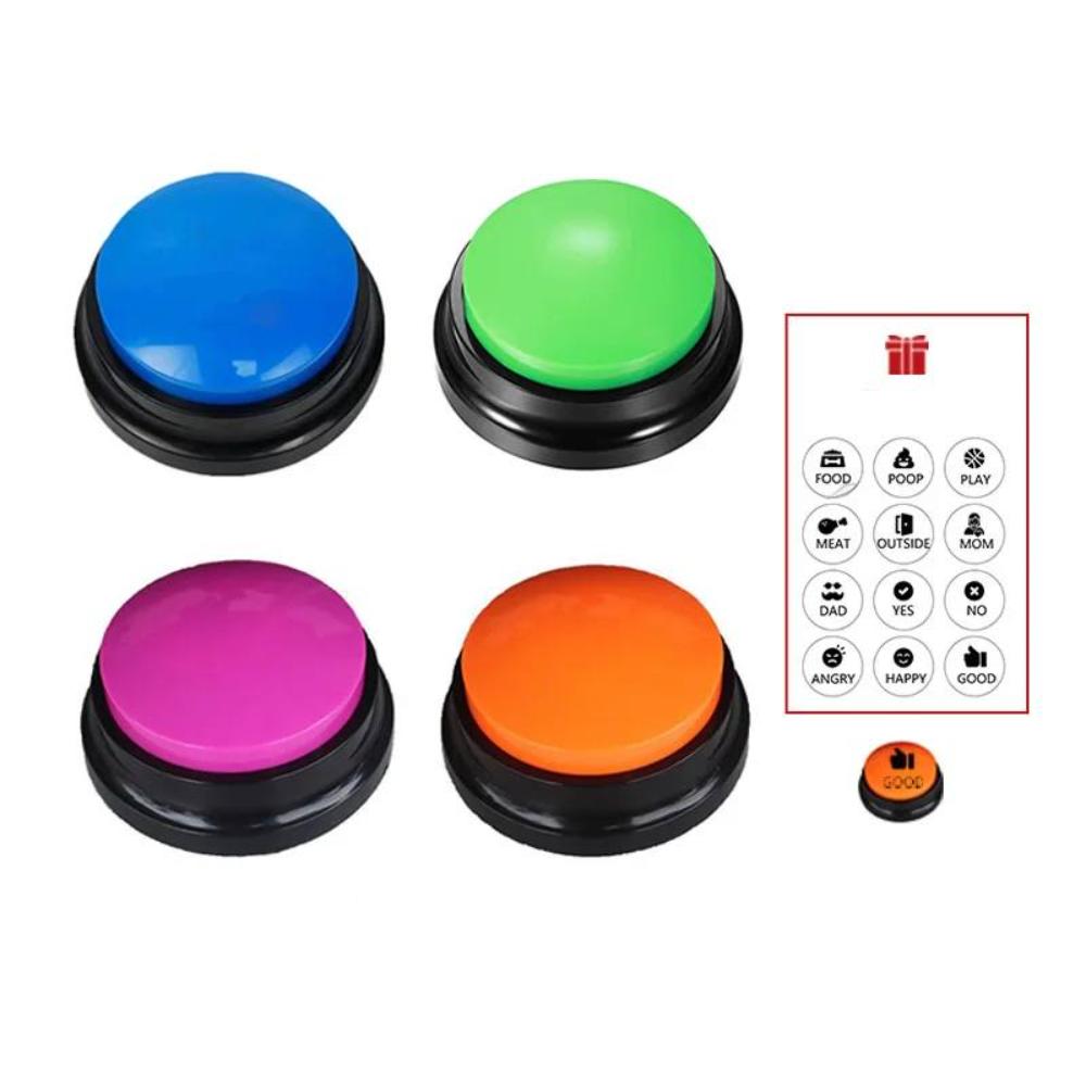 Voice Recording Button Dog Toy