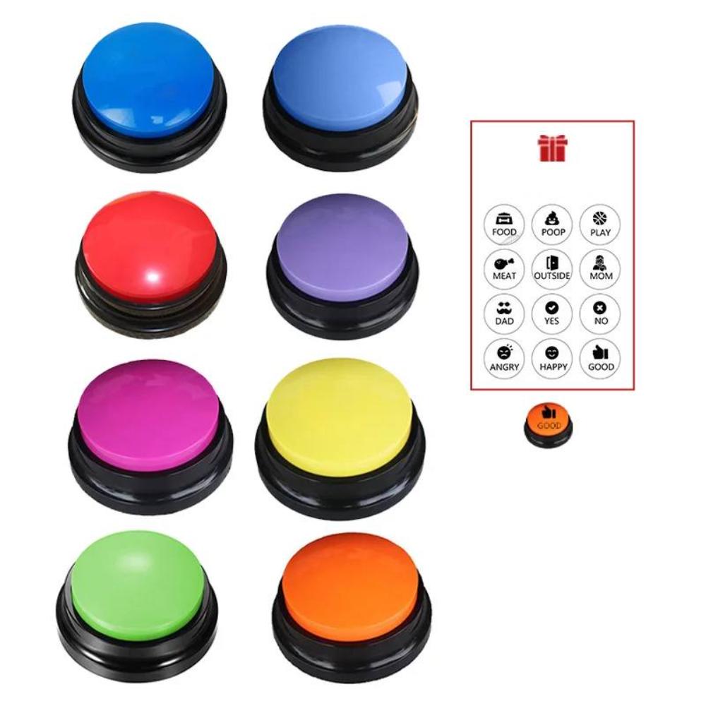 Voice Recording Button Dog Toy