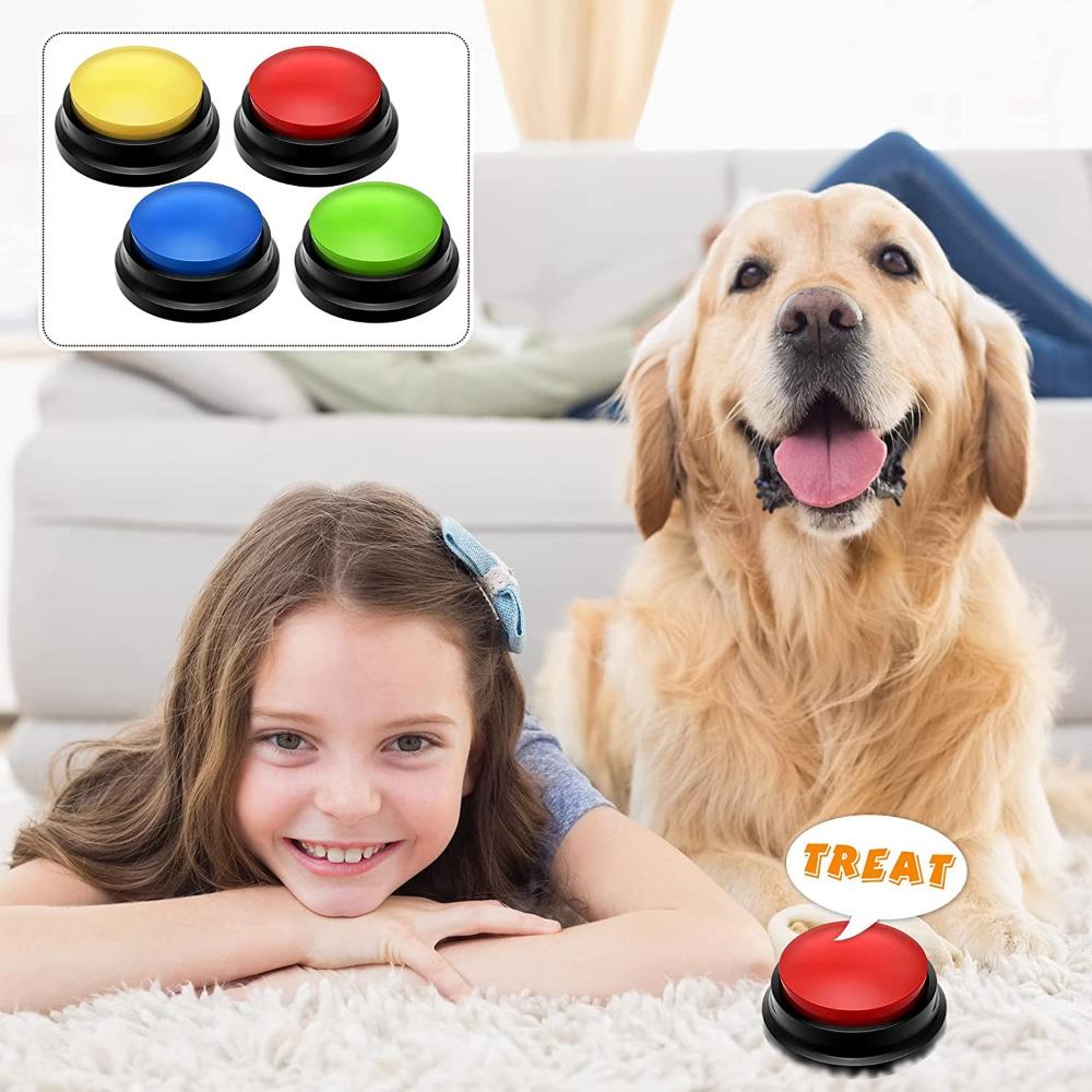 Voice Recording Button Dog Toy