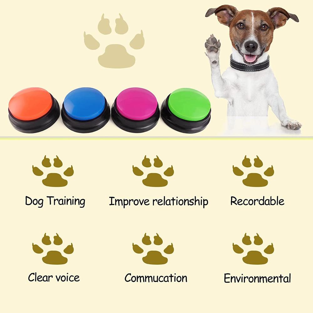 Voice Recording Button Dog Toy