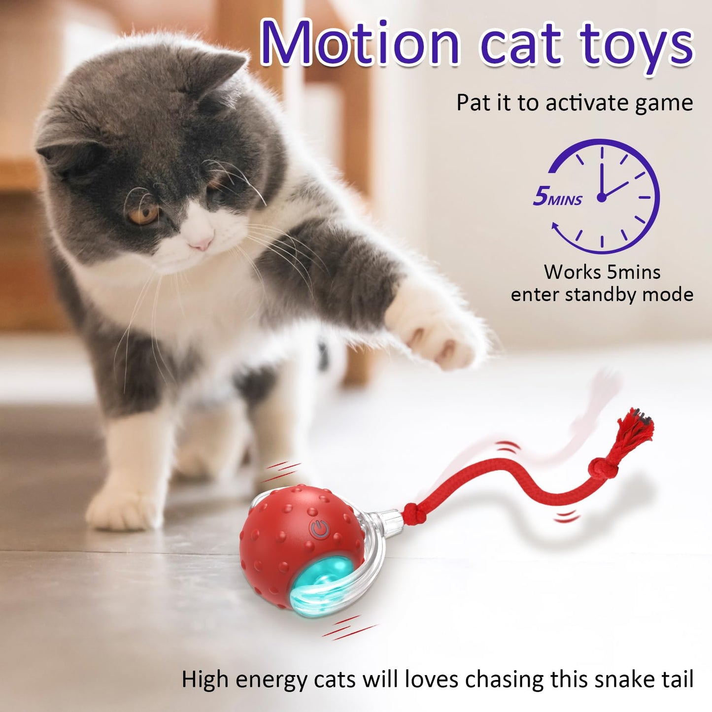 Interactive Rolling Ball Cat Toy – Engaging Play for Your Feline Friend