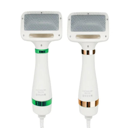 2-in-1 Pet Hair Dryer & Slicker Brush – Efficient Grooming for Cats and Dogs