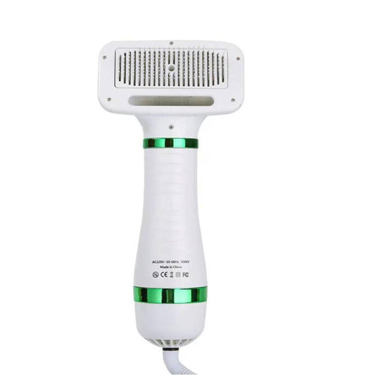 2-in-1 Pet Hair Dryer & Slicker Brush – Efficient Grooming for Cats and Dogs