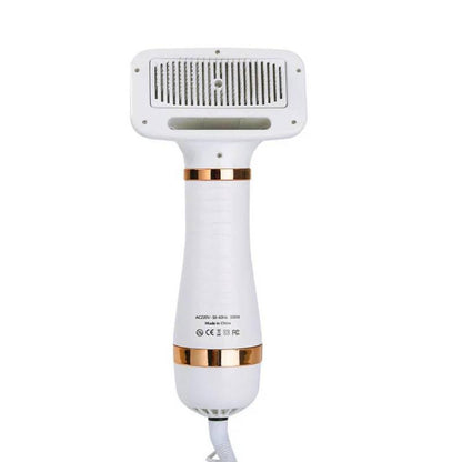 2-in-1 Pet Hair Dryer & Slicker Brush – Efficient Grooming for Cats and Dogs