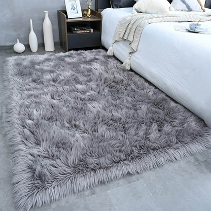Plush Artificial Sheepskin Floor Mat