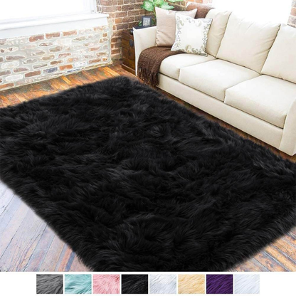 Plush Artificial Sheepskin Floor Mat
