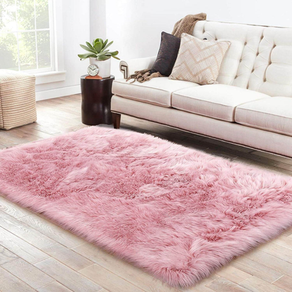 Plush Artificial Sheepskin Floor Mat