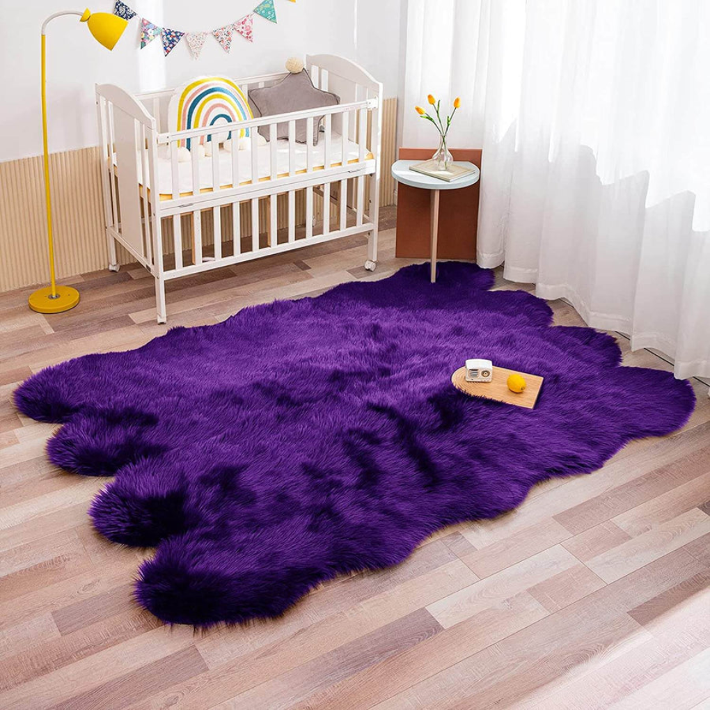 Plush Natural Sheepskin Floor Mat