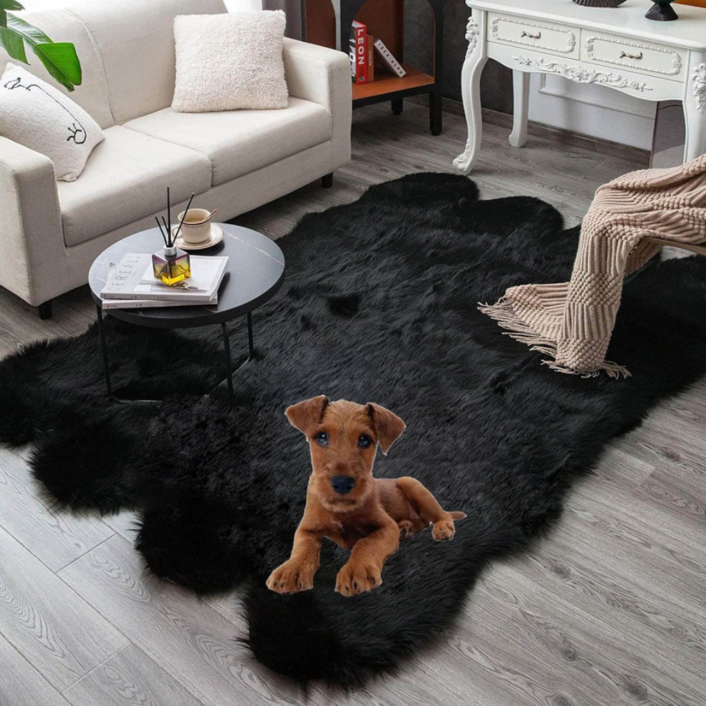 Plush Natural Sheepskin Floor Mat
