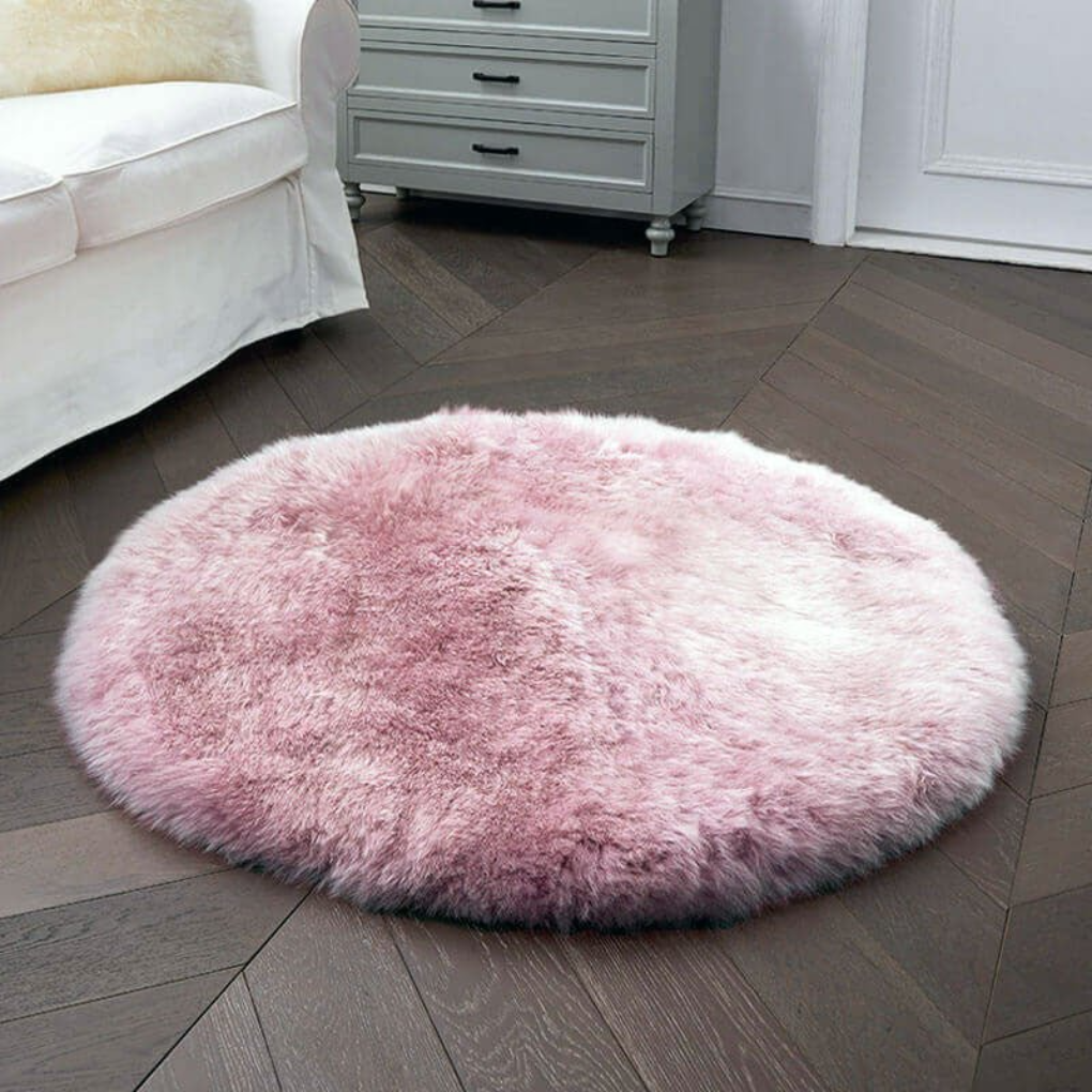 Plush Natural Sheepskin Floor Mat