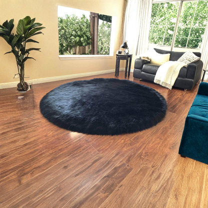 Plush Natural Sheepskin Floor Mat