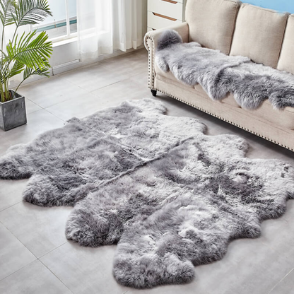 Plush Natural Sheepskin Floor Mat