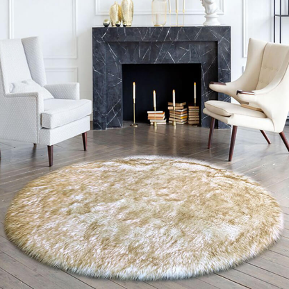 Plush Natural Sheepskin Floor Mat