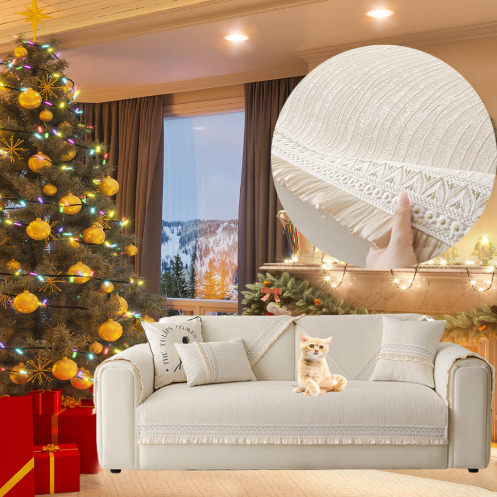 Non Slip Faux Suede Sofa Cover - Peties