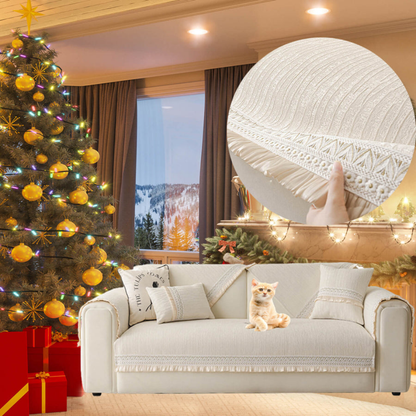 Non Slip Faux Suede Sofa Cover - Peties