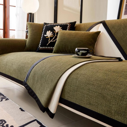 Non Slip Faux Suede Sofa Cover