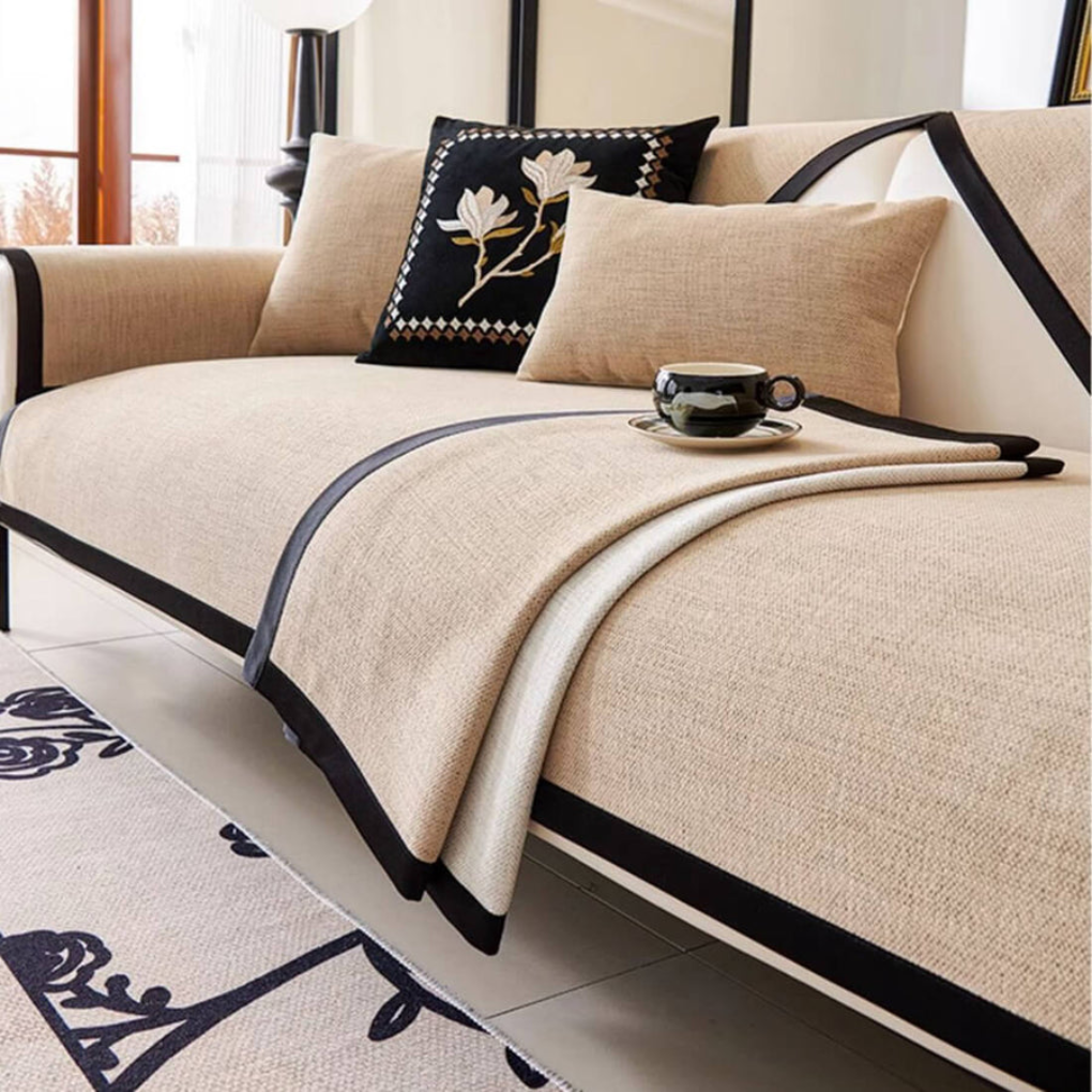 Non Slip Faux Suede Sofa Cover