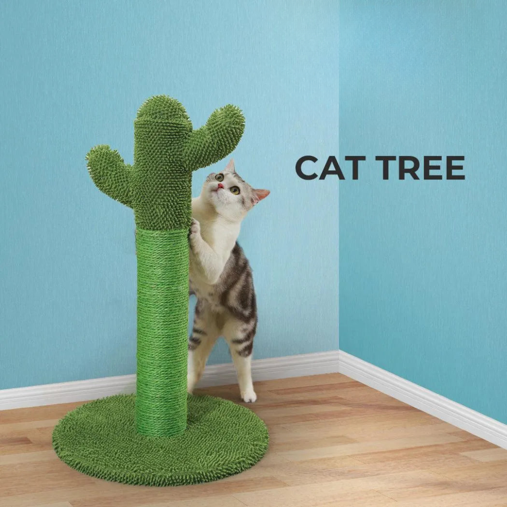Fun Cat Climbing Cactus Tower - Peties