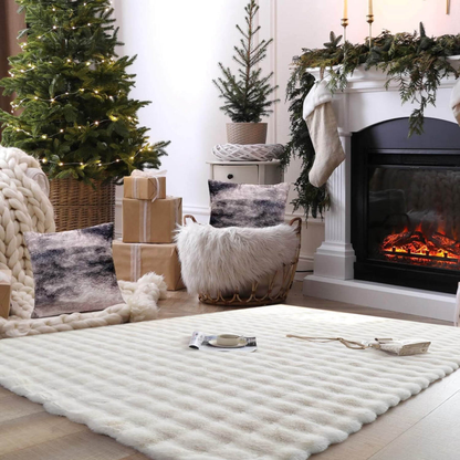 Plush Big Sheepskin Style Floor Rug - Peties