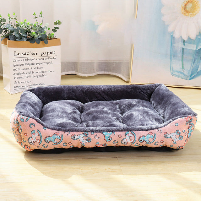 Soft Pet Bed for Dogs and Cats - Calming Cushion