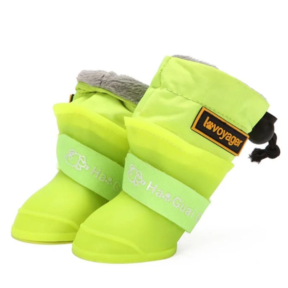 4-Piece Set of Waterproof Anti-Slip Dog Rain Boots – Protect Your Pet's Paws