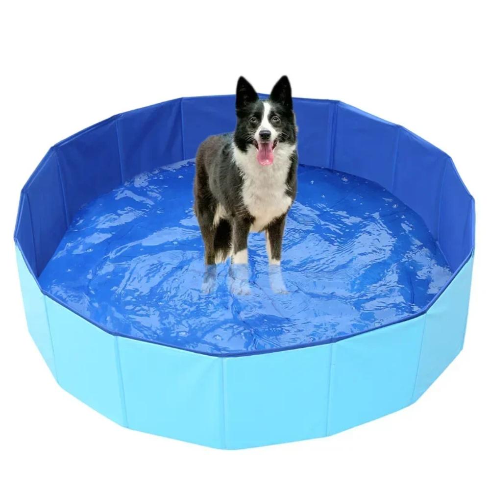 Foldable Dog Swimming Pool – Portable Pet Bath Tub for Indoor & Outdoor Use