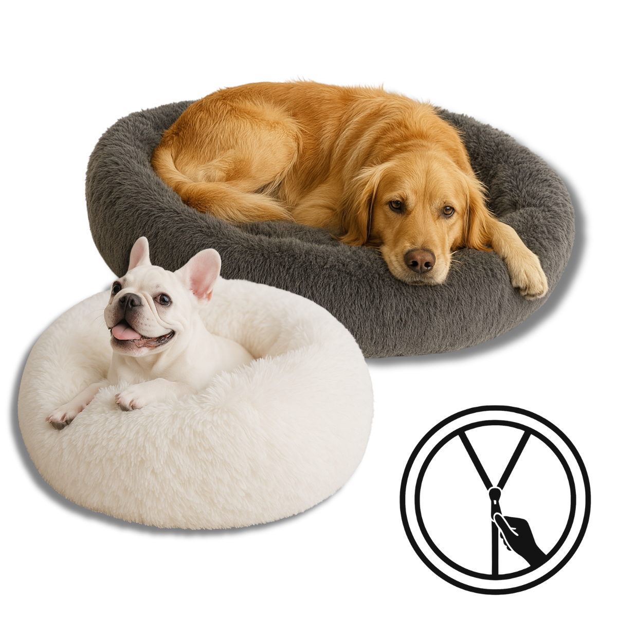 Comfortable Dog Mattress with Removable Cover & Waterproof Layer - Peties